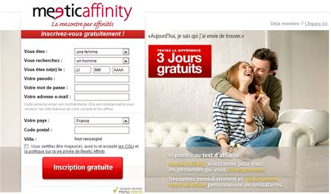 meetic affinity 3 jours gratuit|Site de rencontre sérieux et gratuit pour trouver。